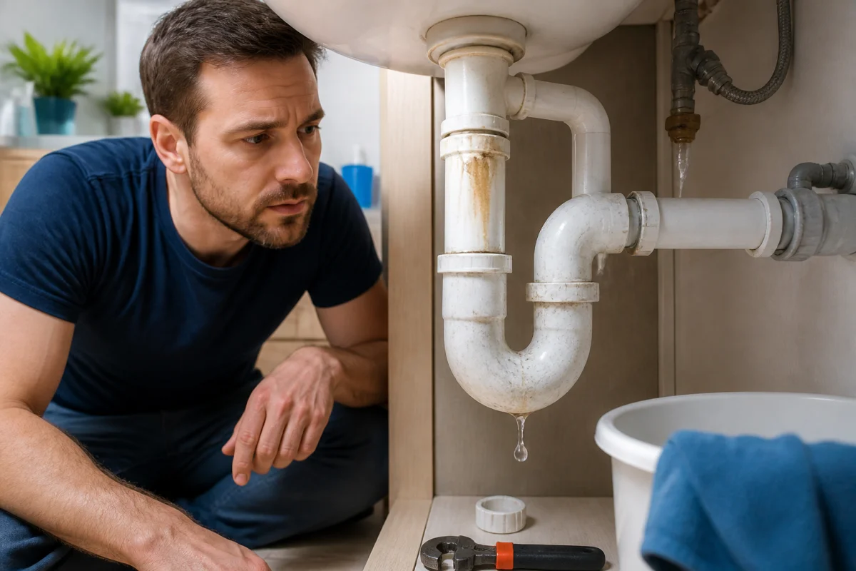 Fuite d’eau sous le lavabo, comment agir sans dégâts