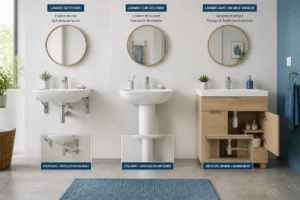 Règles installation lavabo salle de bain